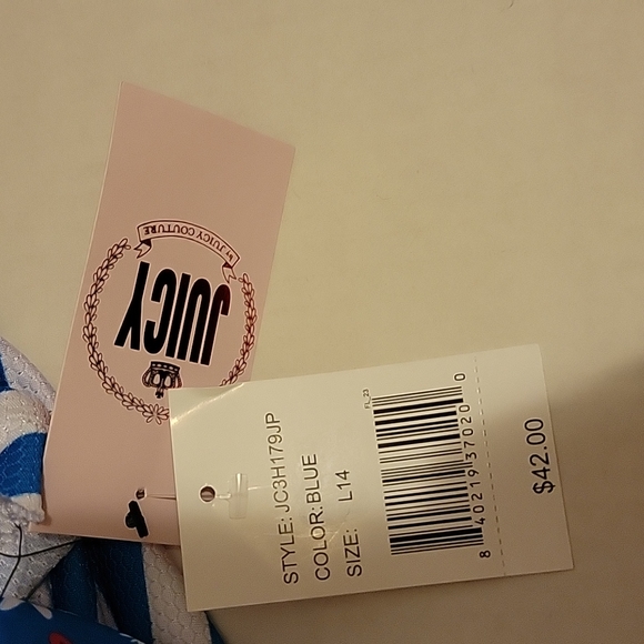 NWT: JUICY by Juicy Coutour Striped Bikini Set - Picture 13 of 13